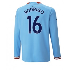Manchester City Rodri Hernandez #16 Hemmatröja 2022-23 Långärmad